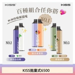 凱斯KISS 6500口一次性/拋棄式電子煙彈磁吸式混搭口味充電款